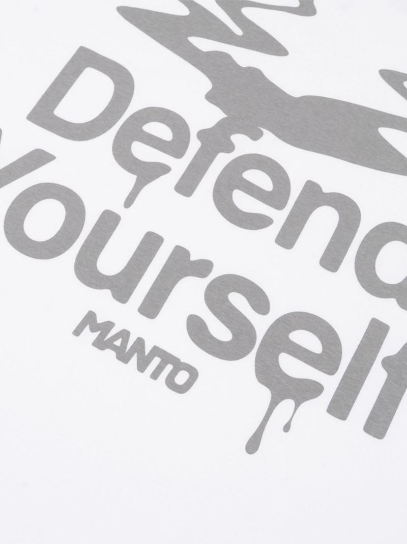 MANTO drip tshirt- white